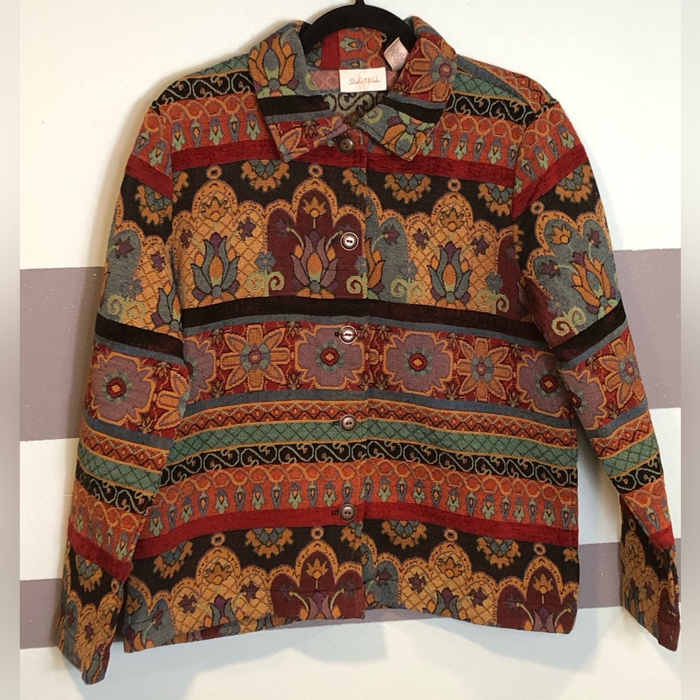 Studio Works Vintage Floral Multicolored Jacket